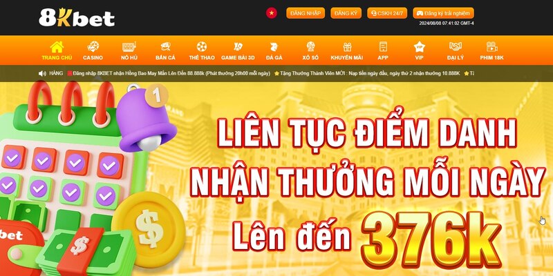 Nhà cái 8Kbet: Thương hiệu giải trí đẳng cấp châu Á